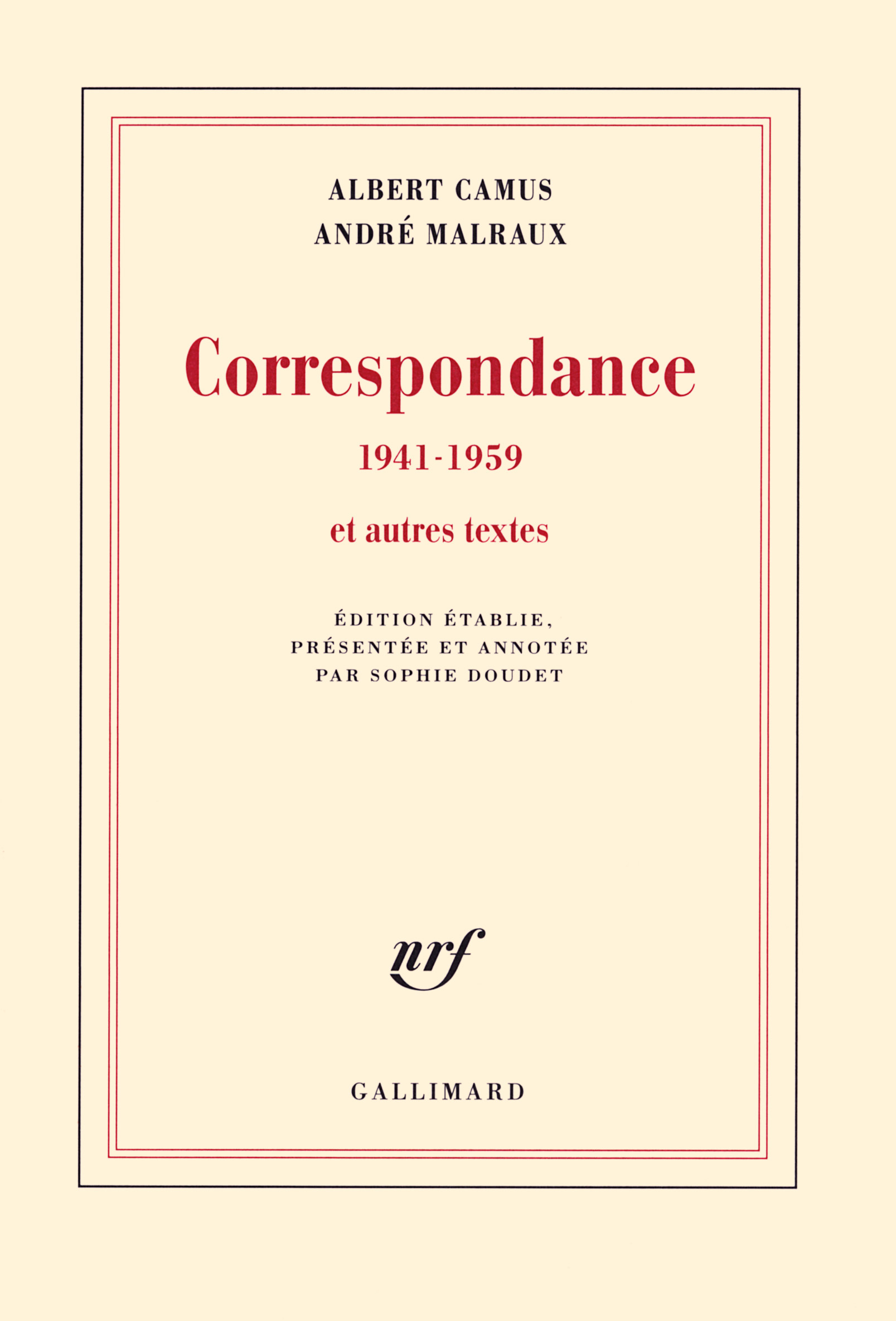 Correspondance (1941-1959) et autres textes