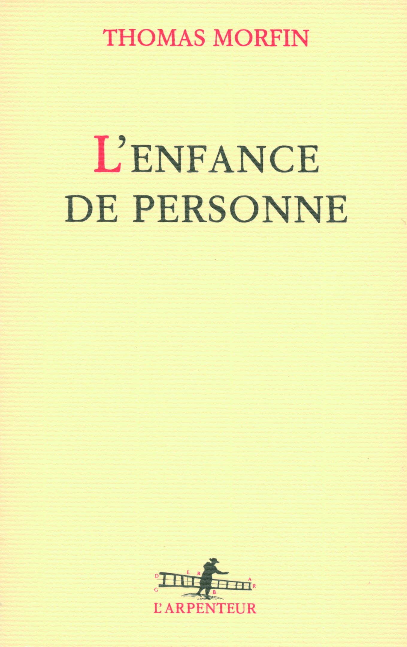 L'enfance de personne