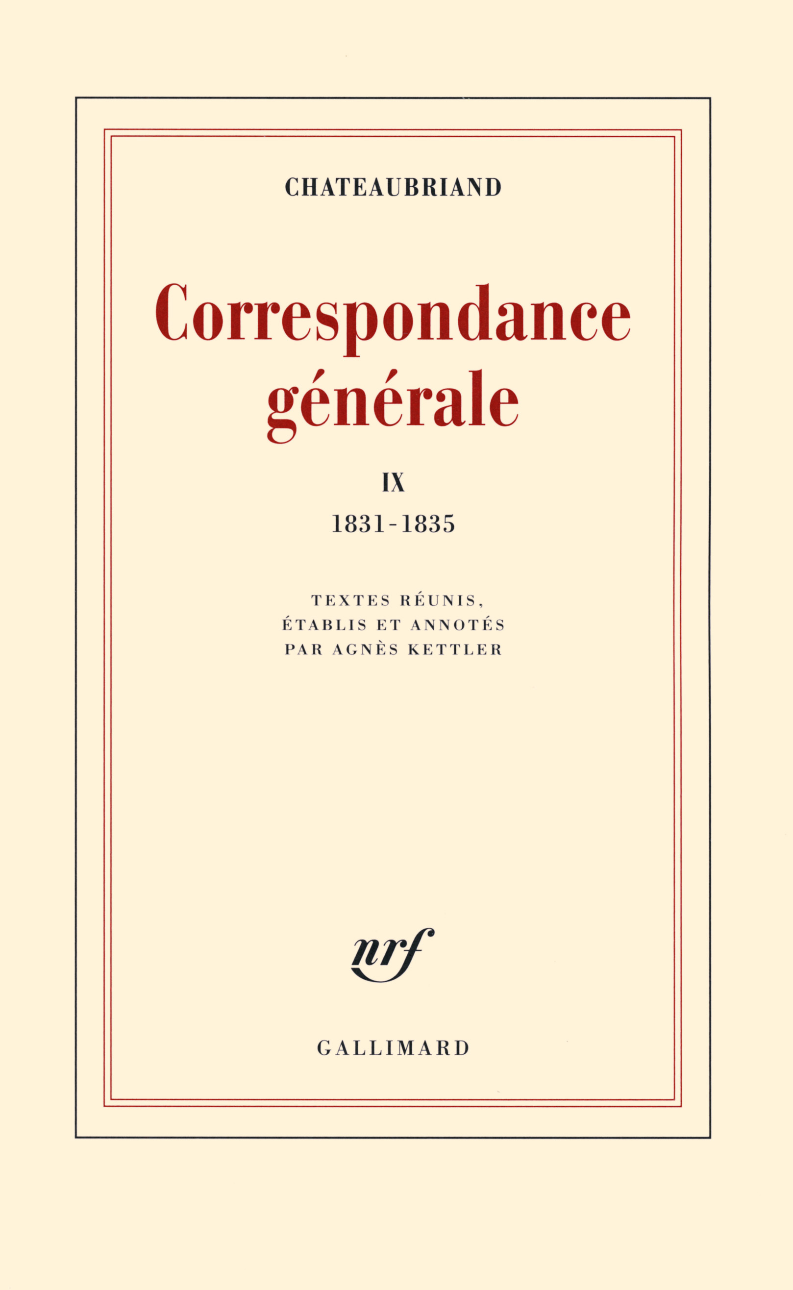 Correspondance générale