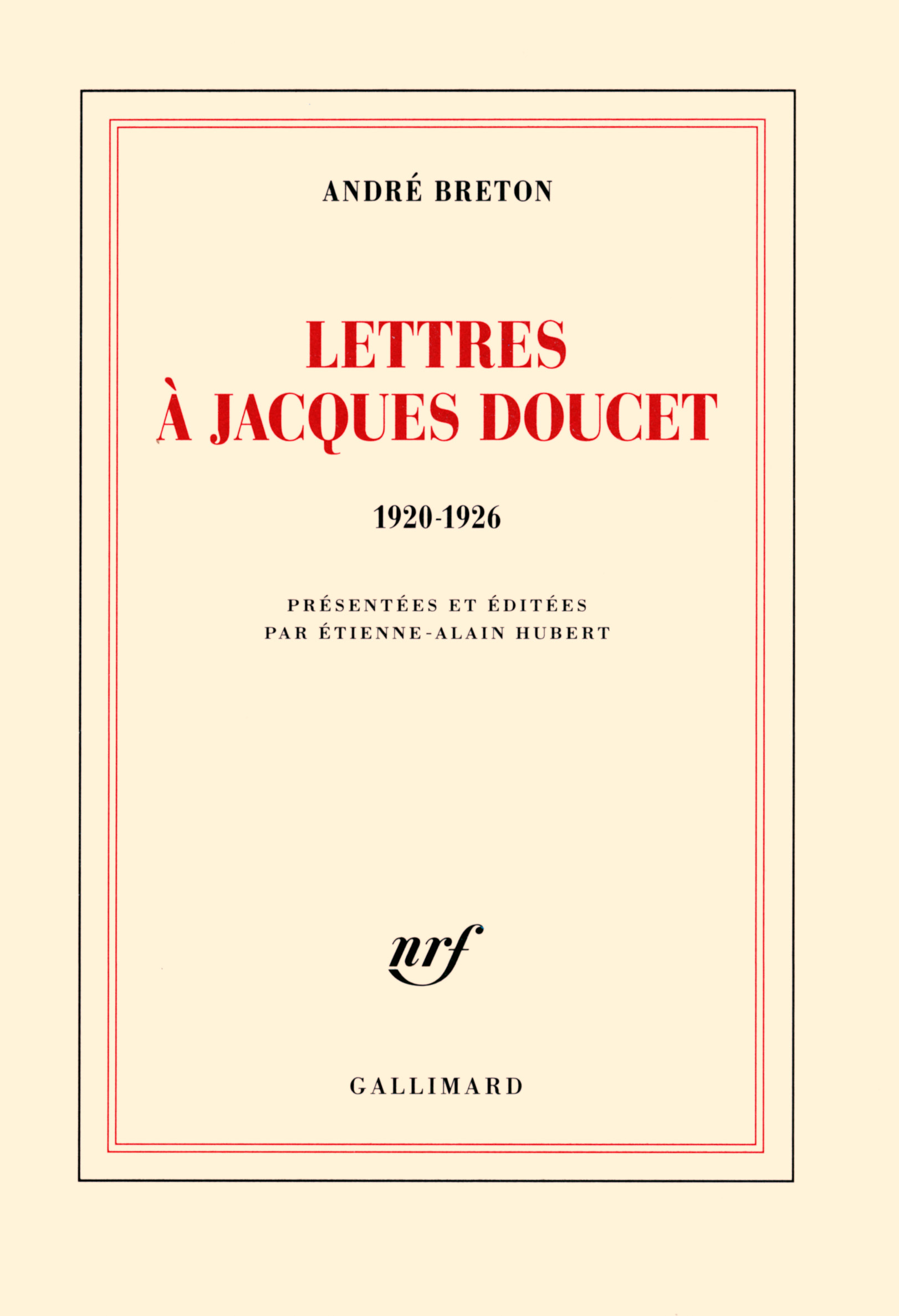 Lettres à Jacques Doucet