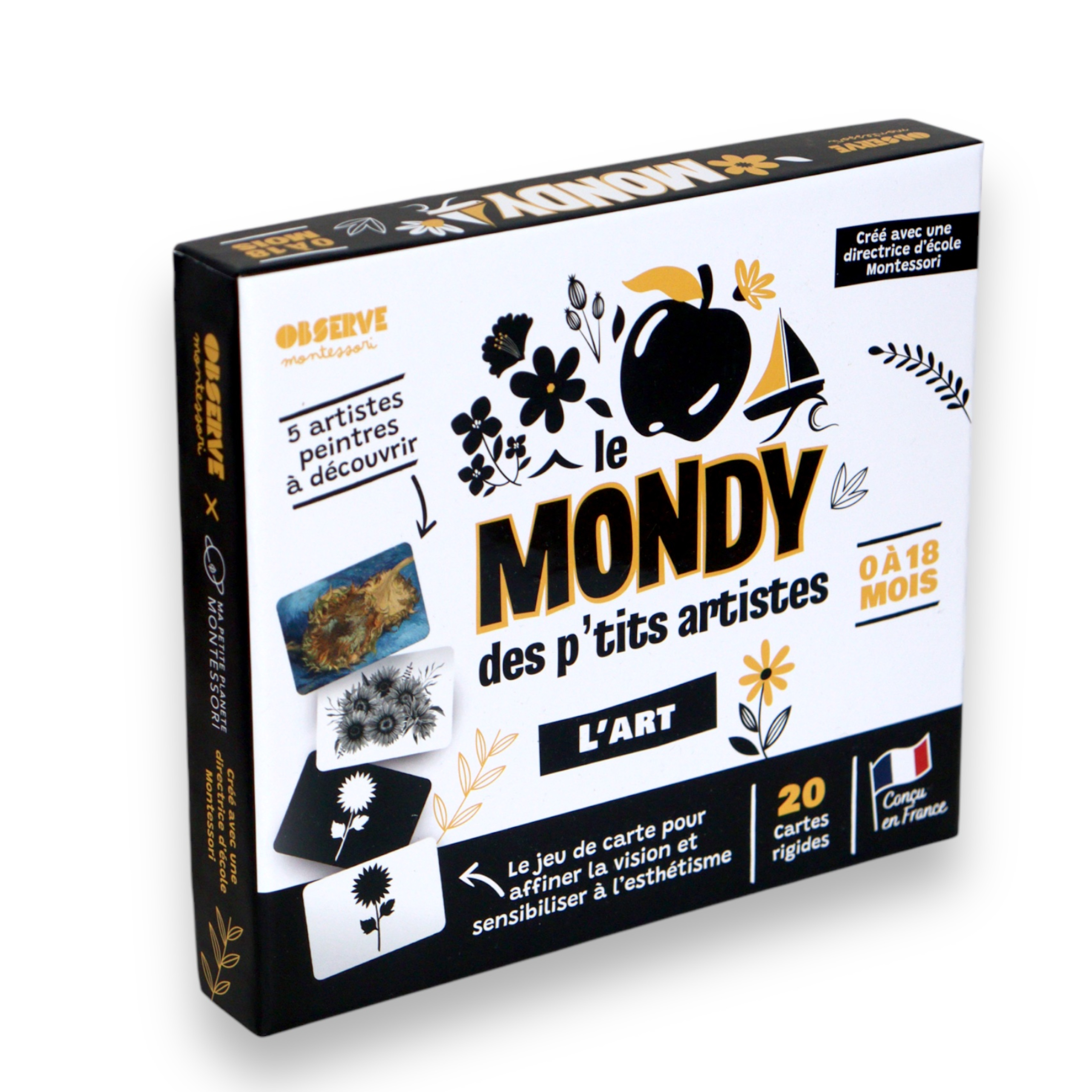 LE MONDY DES P?TITS ARTISTES : 20 CARTES CONTRASTEES ET EN COULEUR