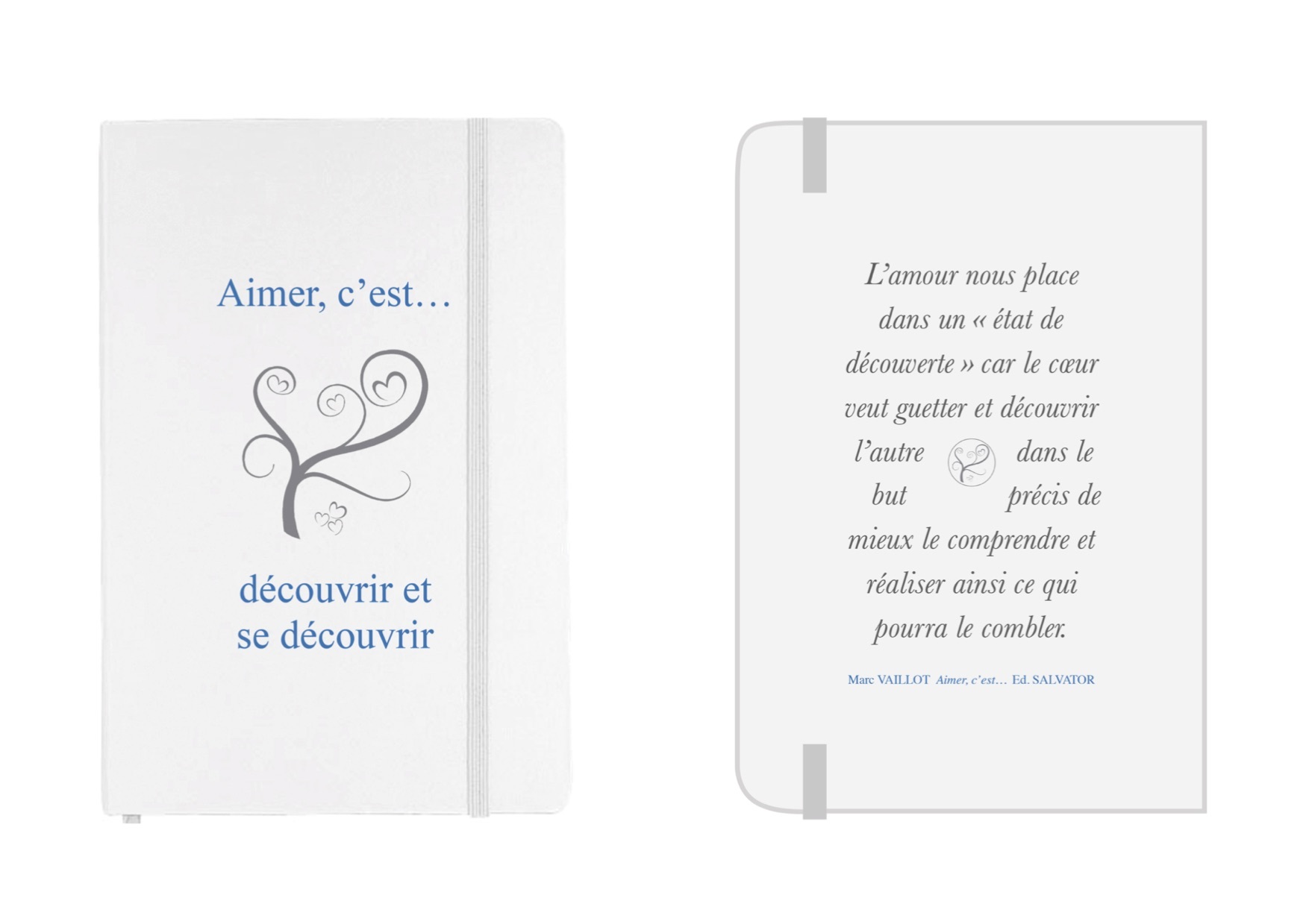 Carnet A5 Aimer, c'est... découvrir et se découvrir