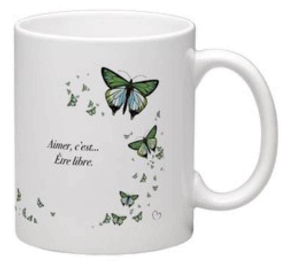 Mug Papillons Automne Vert