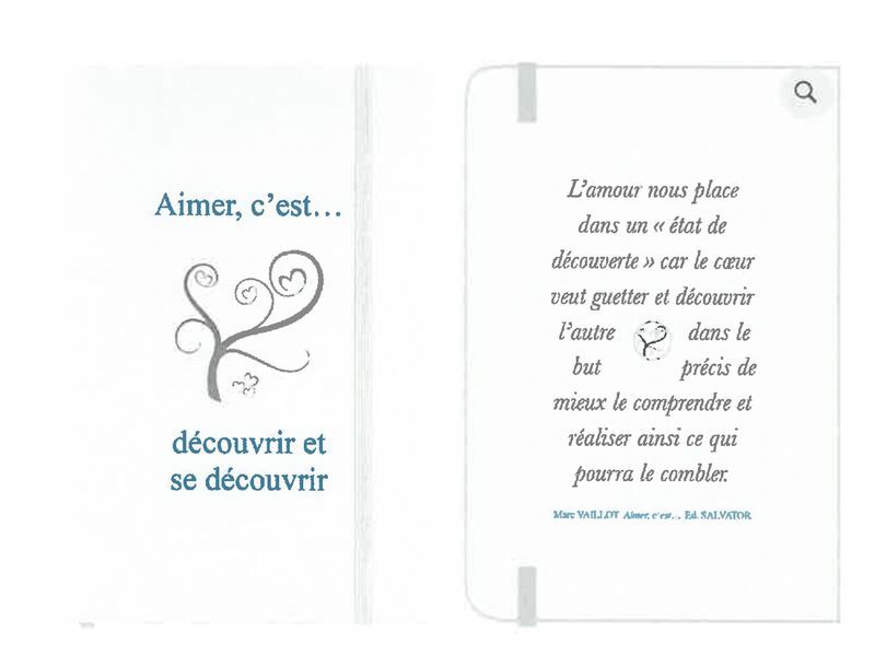 Carnet A6 Aimer, c’est... découvrir et se découvrir