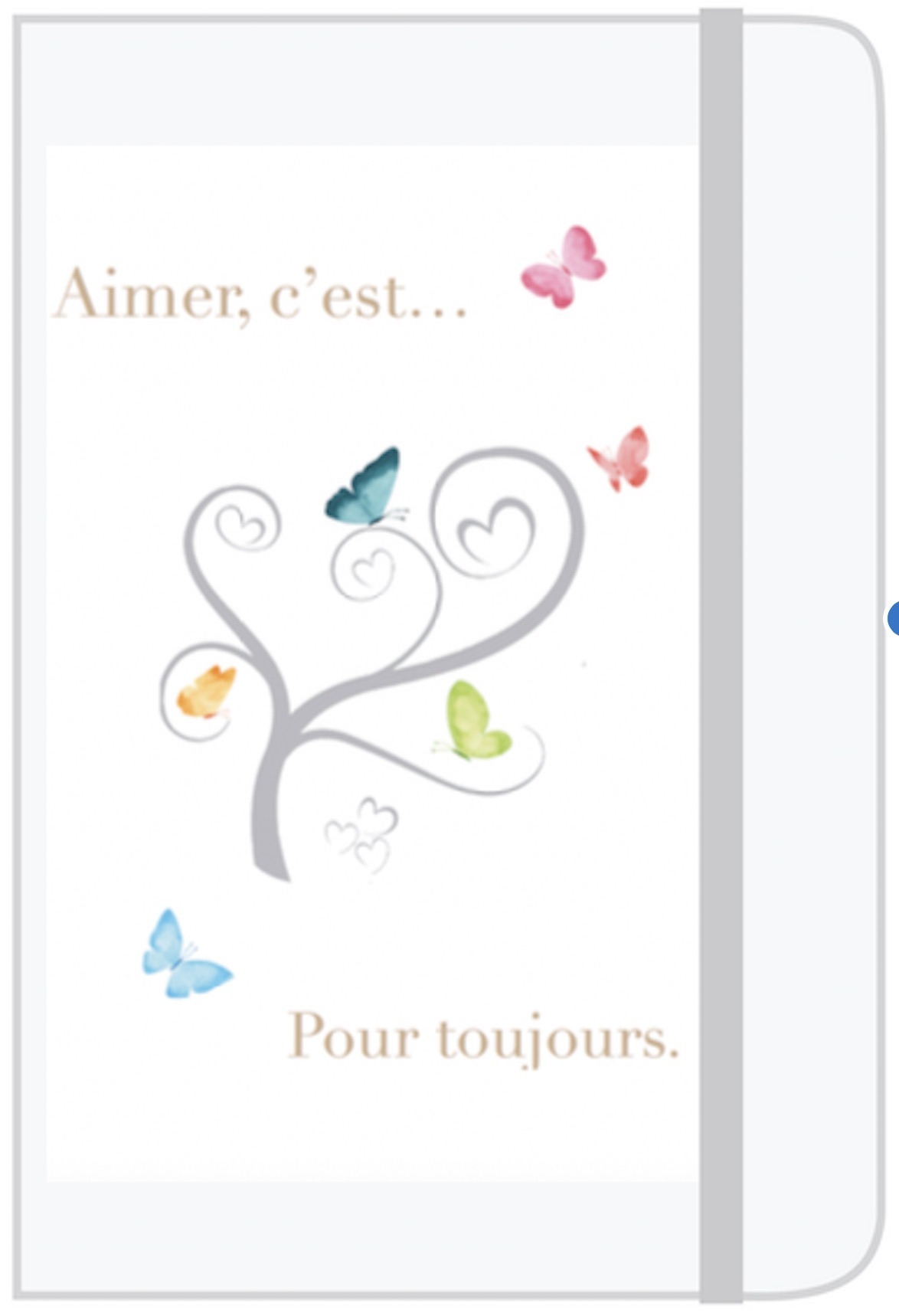 Carnet A6 Papillons Printemps Arbre