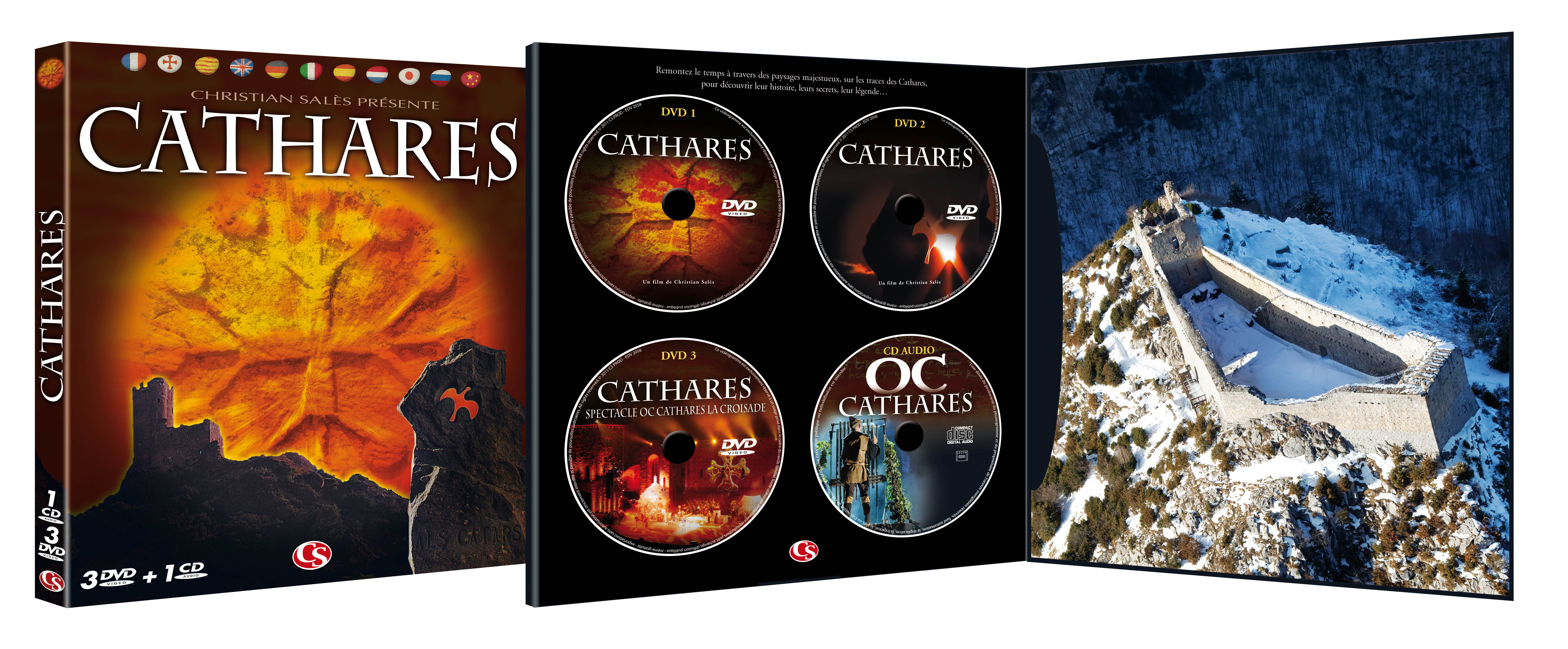 CATHARES - COFFRET CATHARES - 3 DVD + 1CD