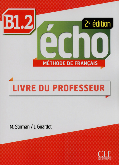 Echo b1.2 livre du professeur 2ed