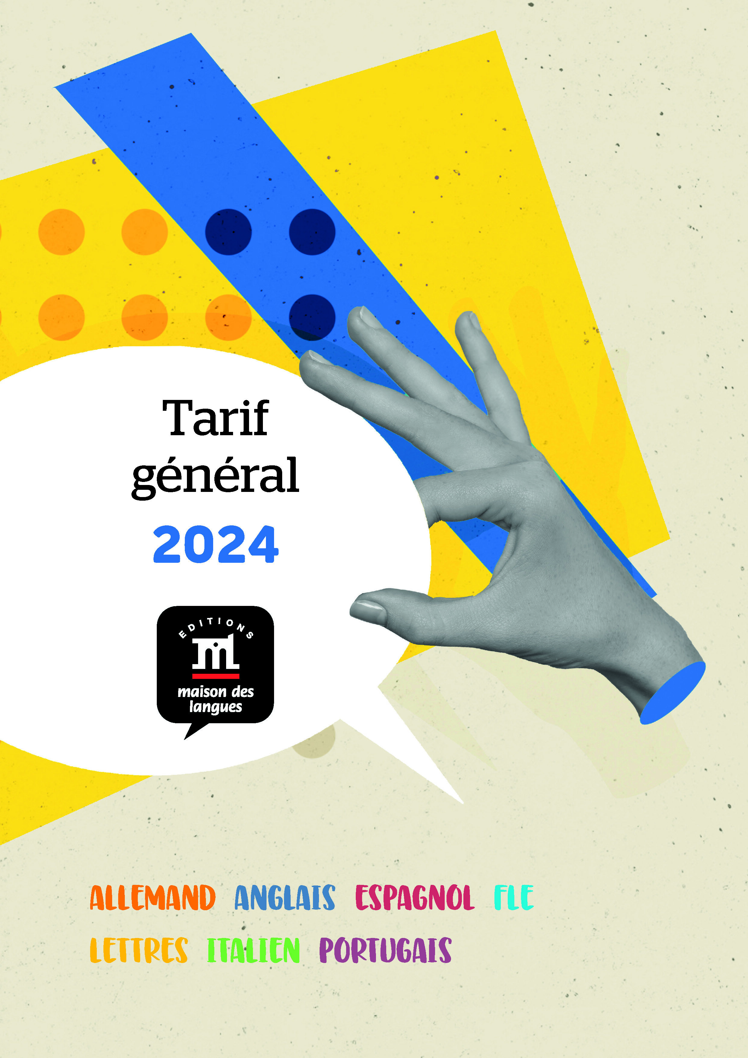 Tarif général 2024 - Editions Maison des Langues