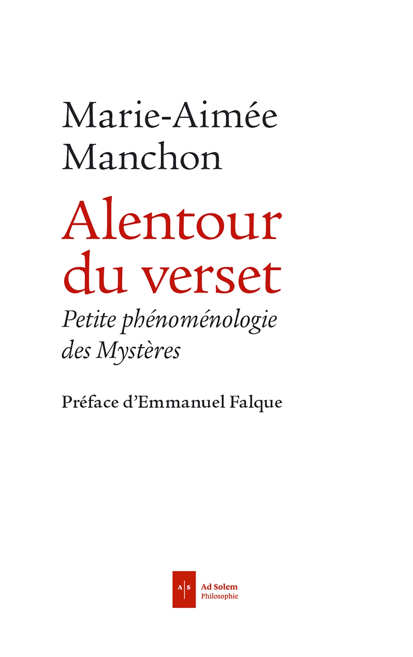 Alentour du verset
