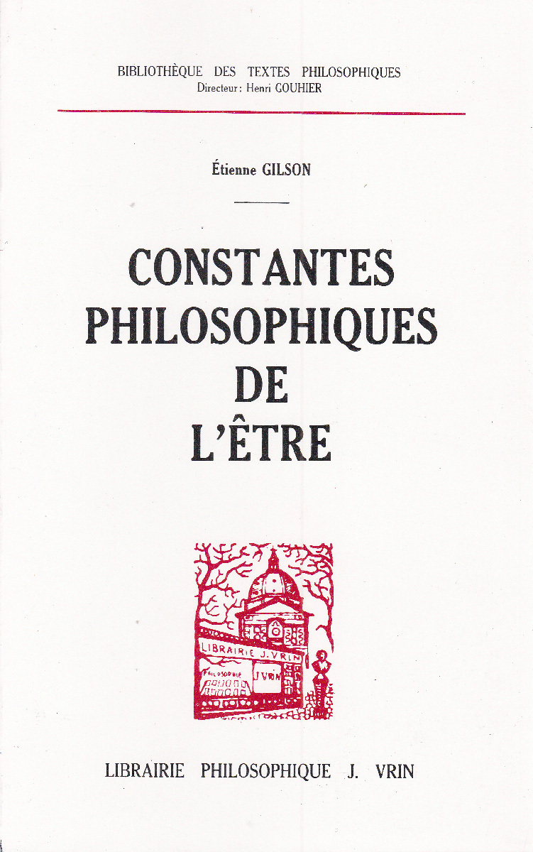 Constantes philosophiques de l'Être