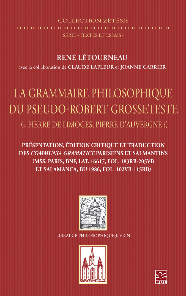 La grammaire philosophique du pseudo-Robert Grosseteste