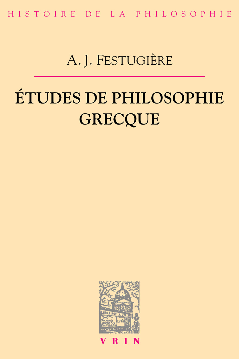 Études de philosophie grecque
