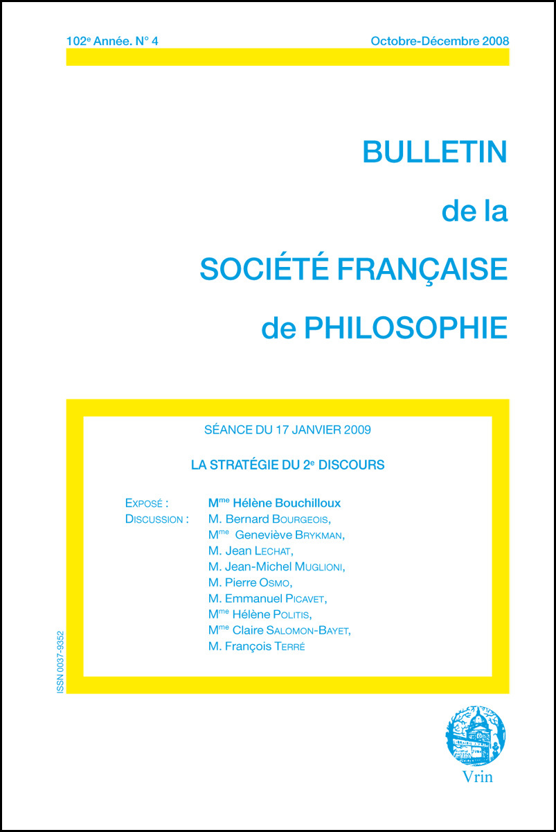 La stratégie du 2e Discours