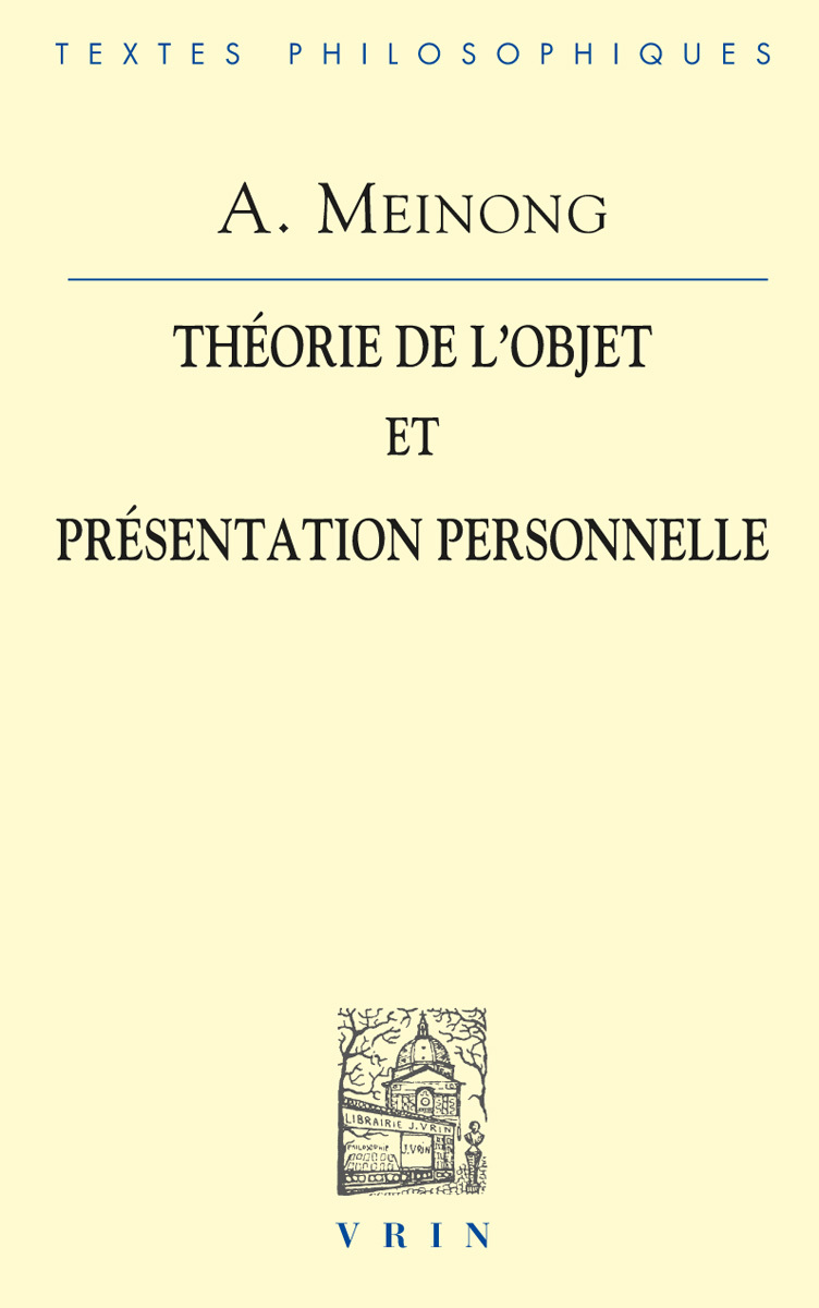 Théorie de l'objet & Présentation personnelle