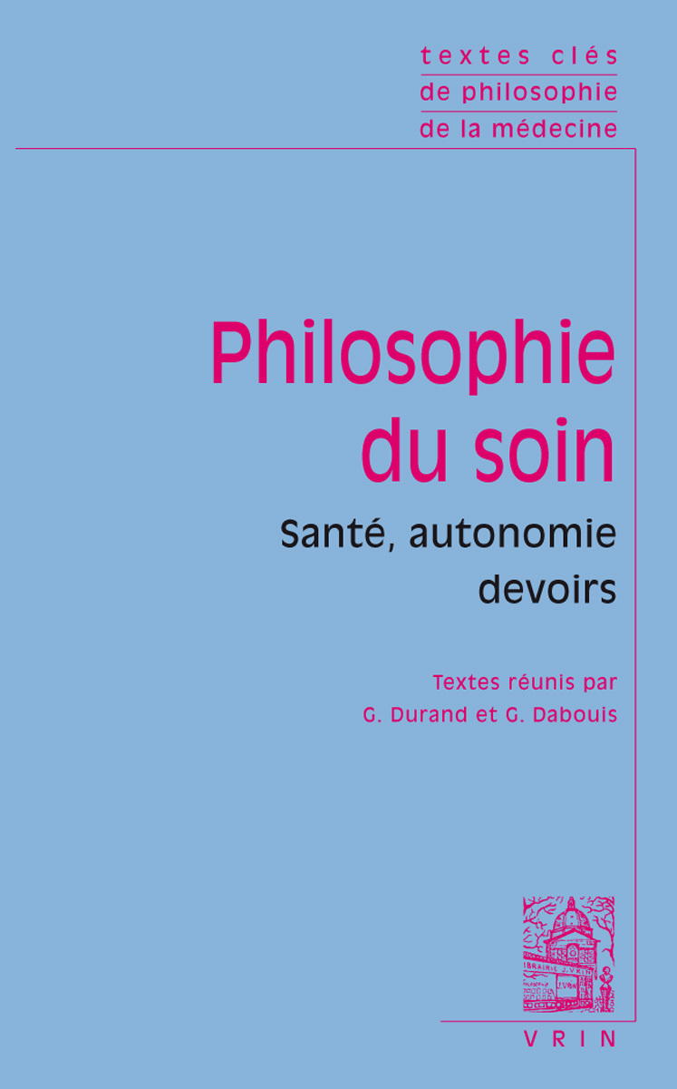 Textes clés de philosohie du soin