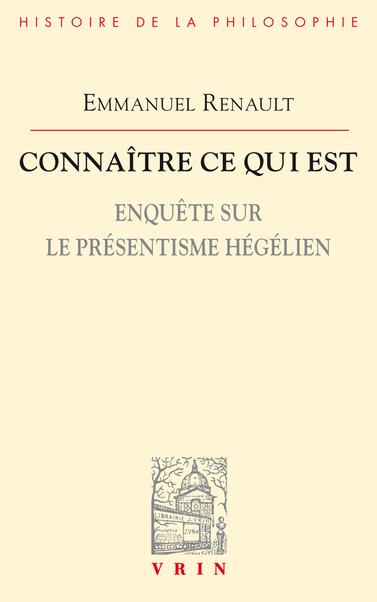 Connaître ce qui est