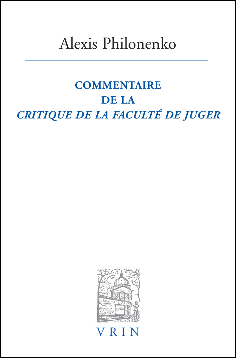 Commentaire de la Critique de la faculté de juger
