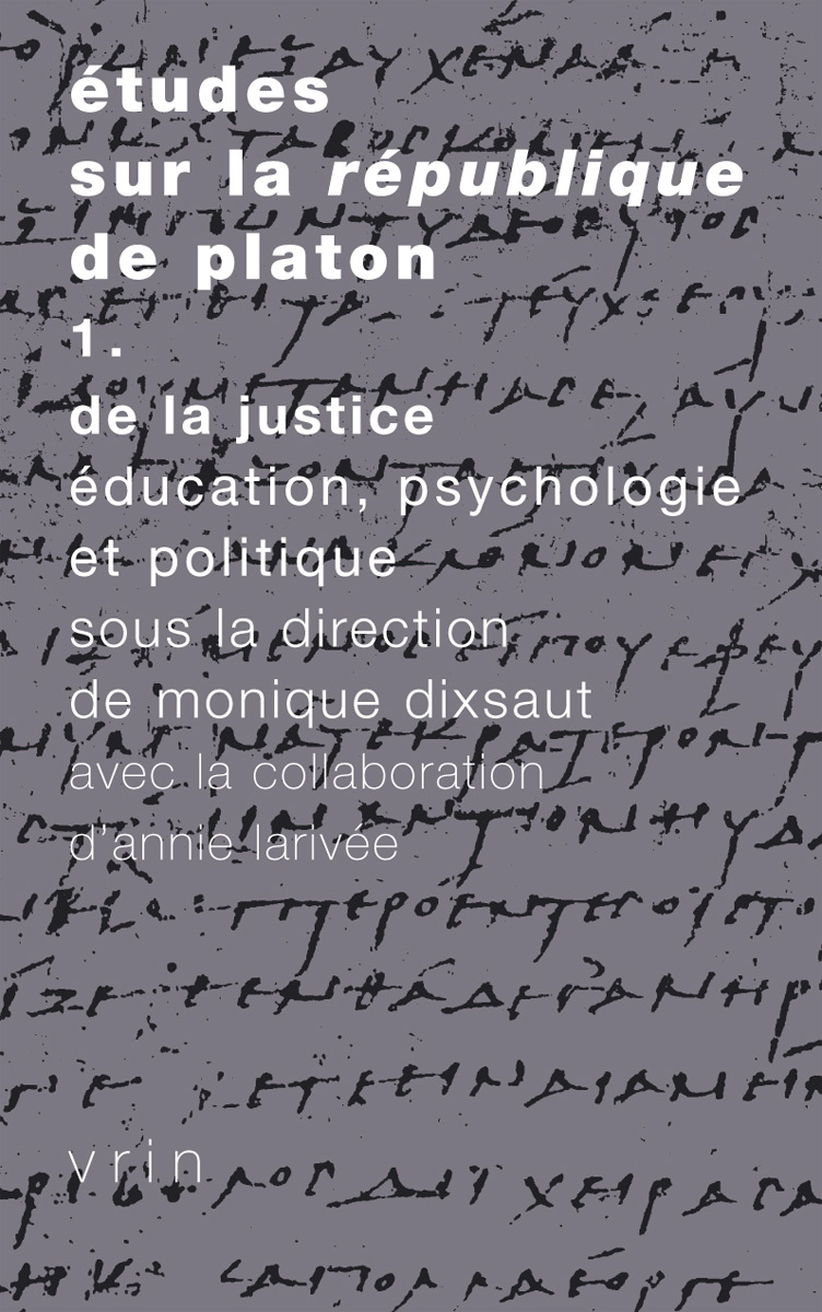 Études sur la Republique de Platon