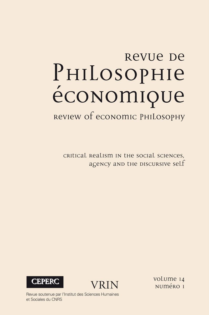 Cirtical Realism in the Social Sciences Agency and the Discusive Self
