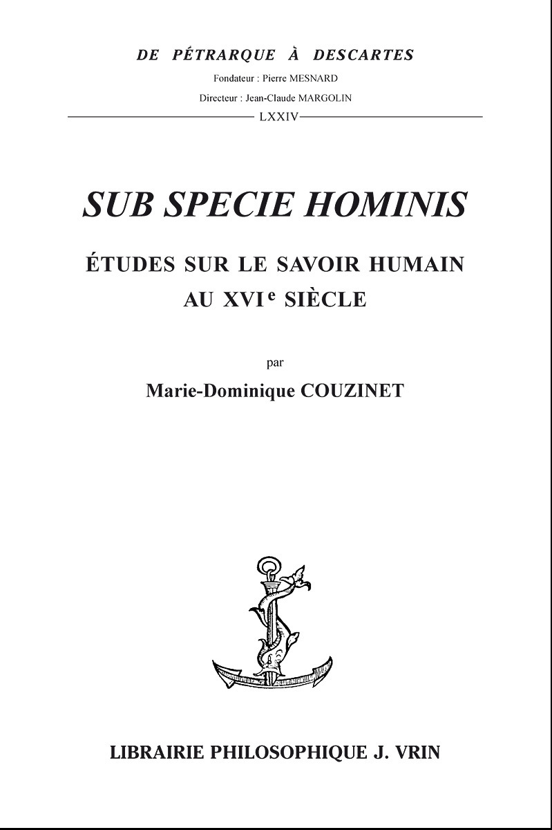 Sub specie Hominis