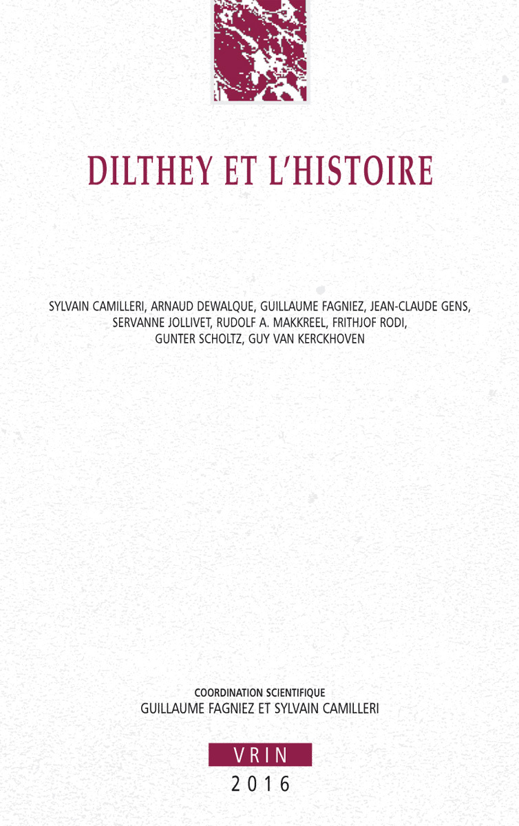 Dilthey et l'histoire