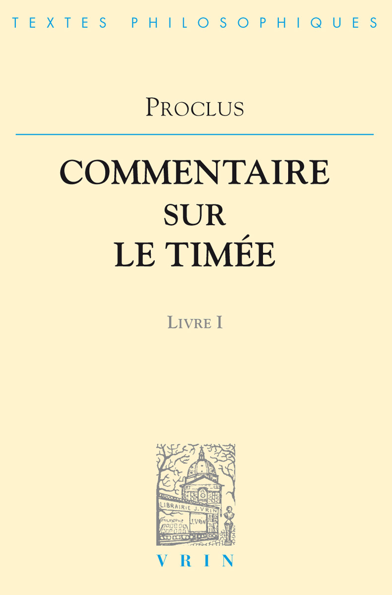 Commentaires sur le Timée - Livre 1