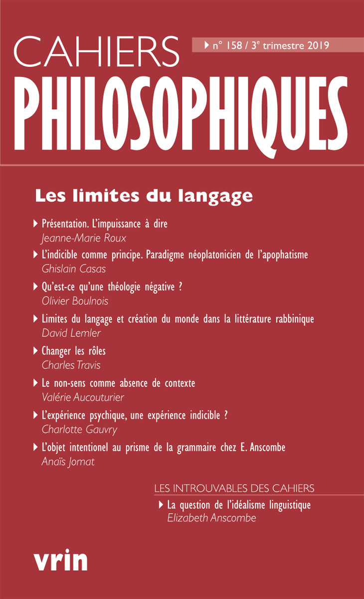 Les limites du langage