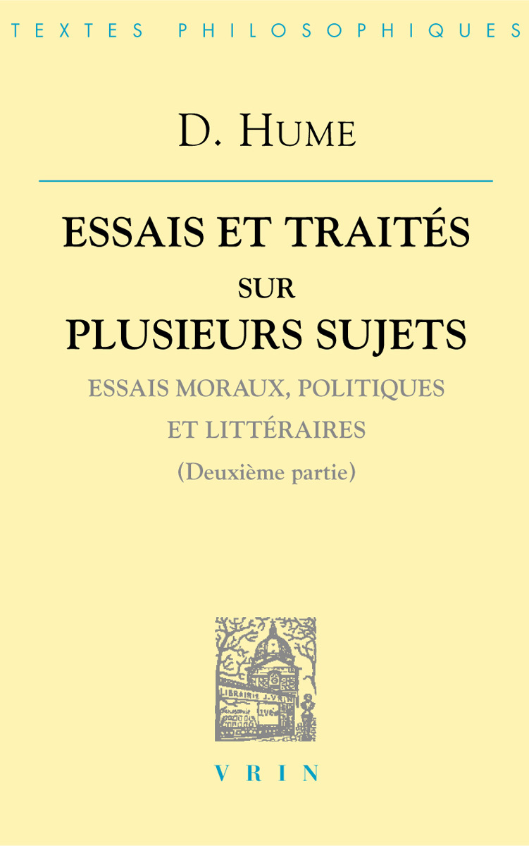 Essais et traités sur plusieurs sujets II