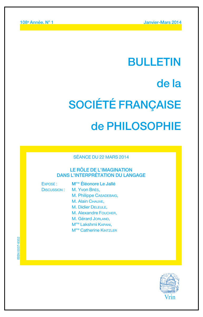 LE ROLE DE L IMAGINATION DANS L INTERPRETATION DU LANGAGE