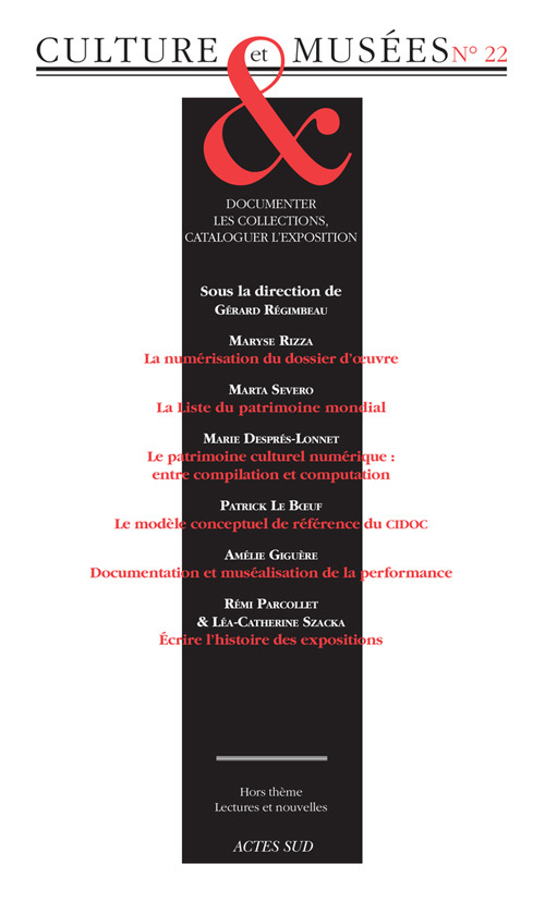 Revue Culture et Musées n° 22