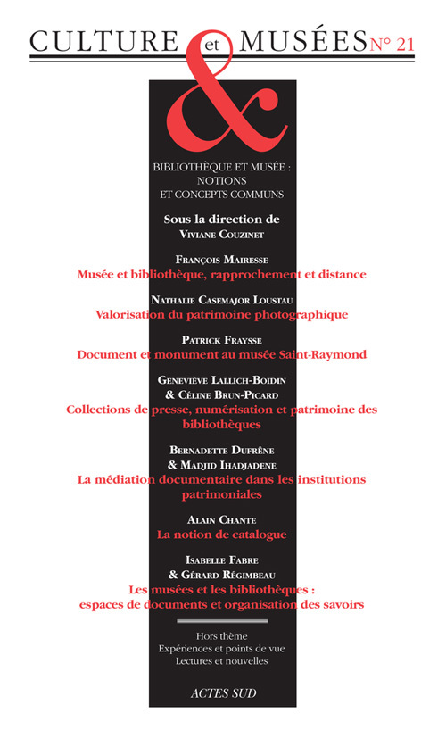 Revue Culture et Musées n° 21