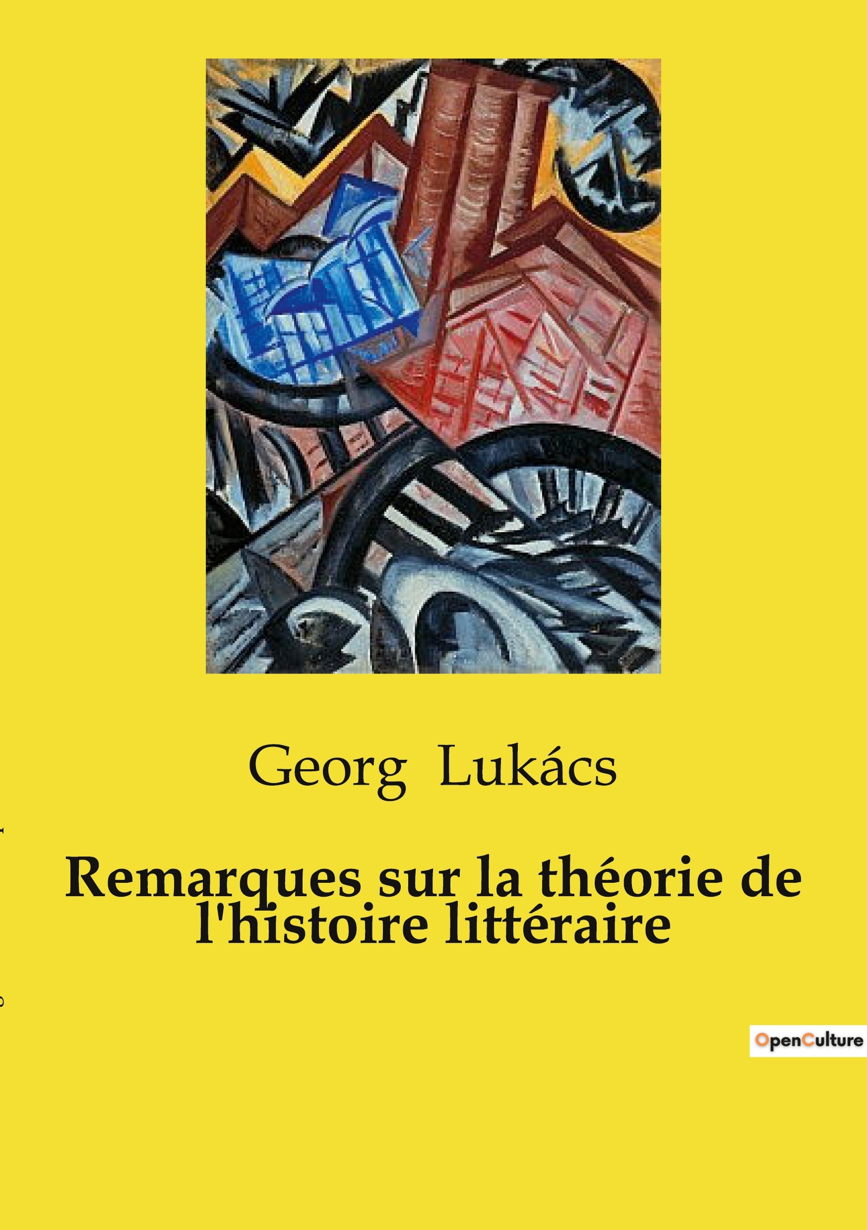 Remarques sur la théorie de l'histoire littéraire