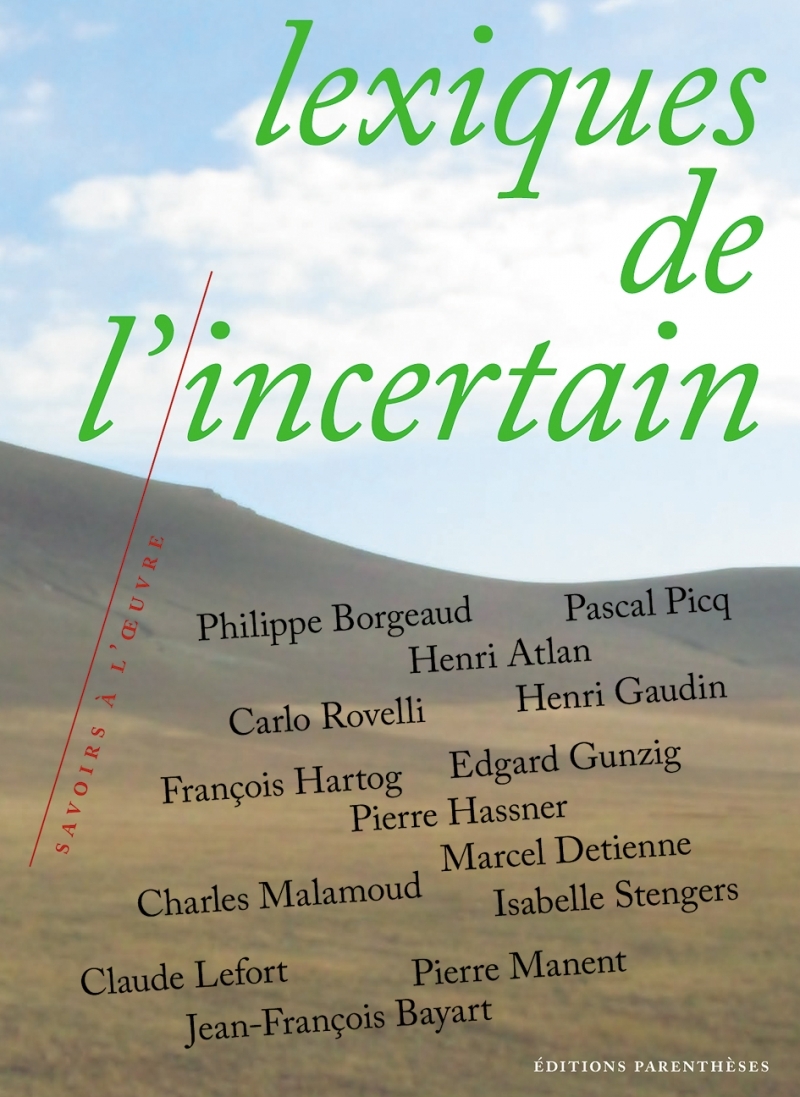 LEXIQUES DE L'INCERTAIN