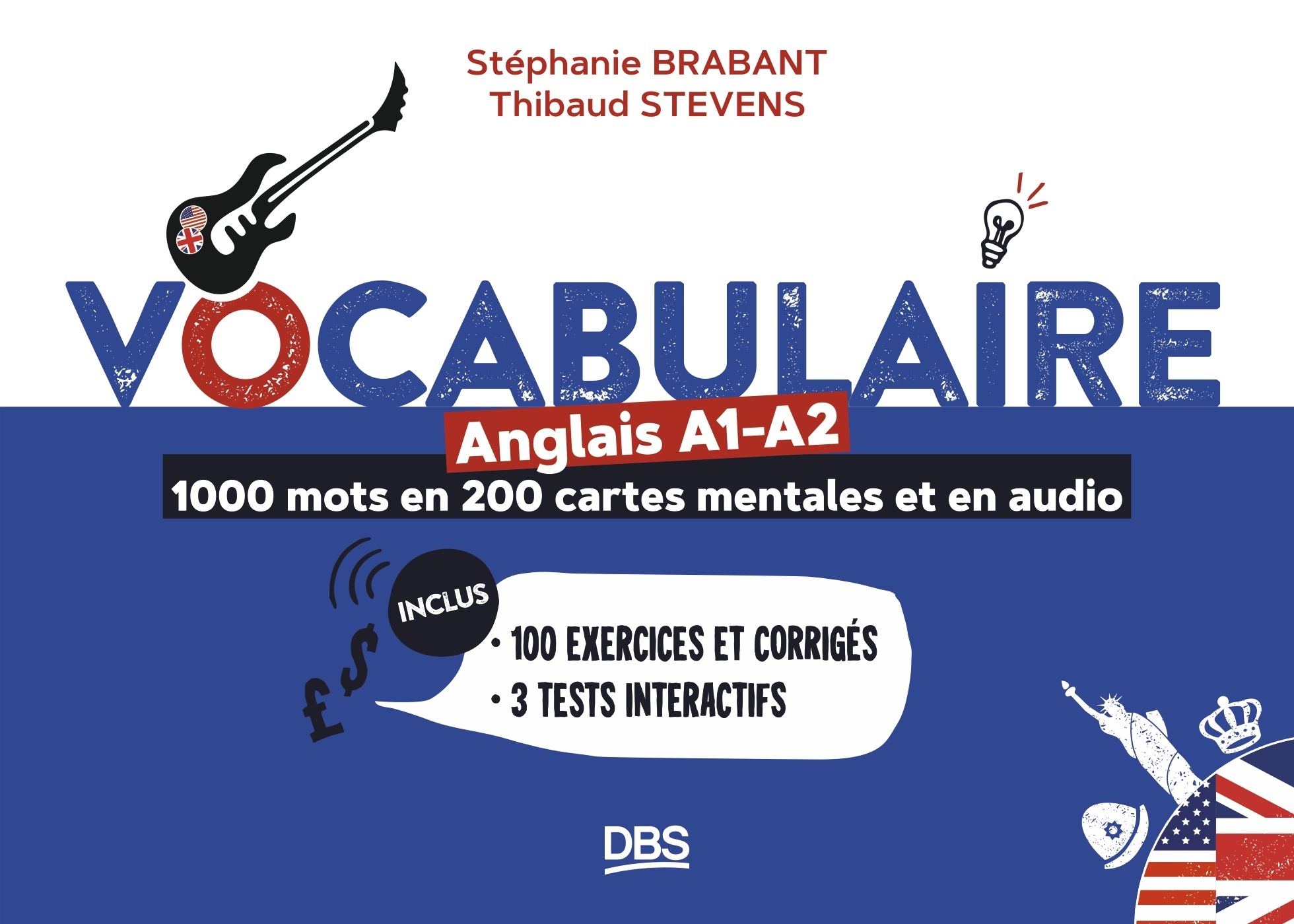Vocabulaire anglais A1-A2 en 1000 mots, 200 cartes mentales et en audio