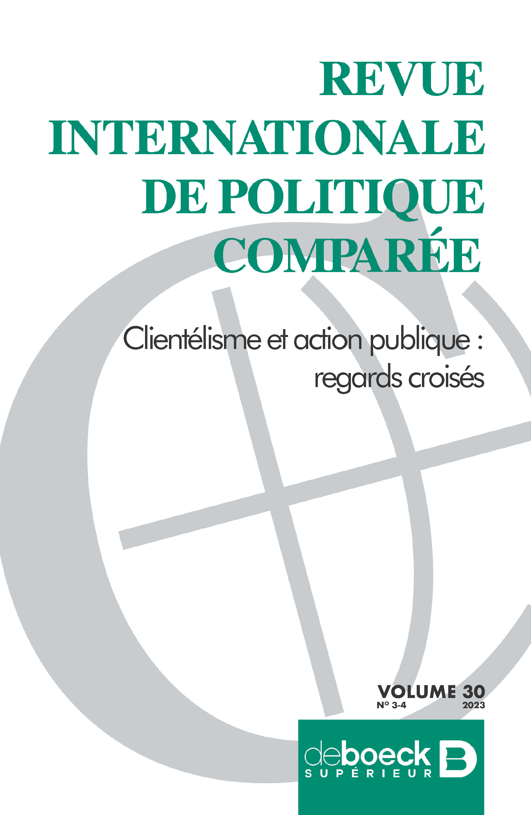 RIPC vol. 30 n° 3-4 - Clientélisme et action publique : regards croisés