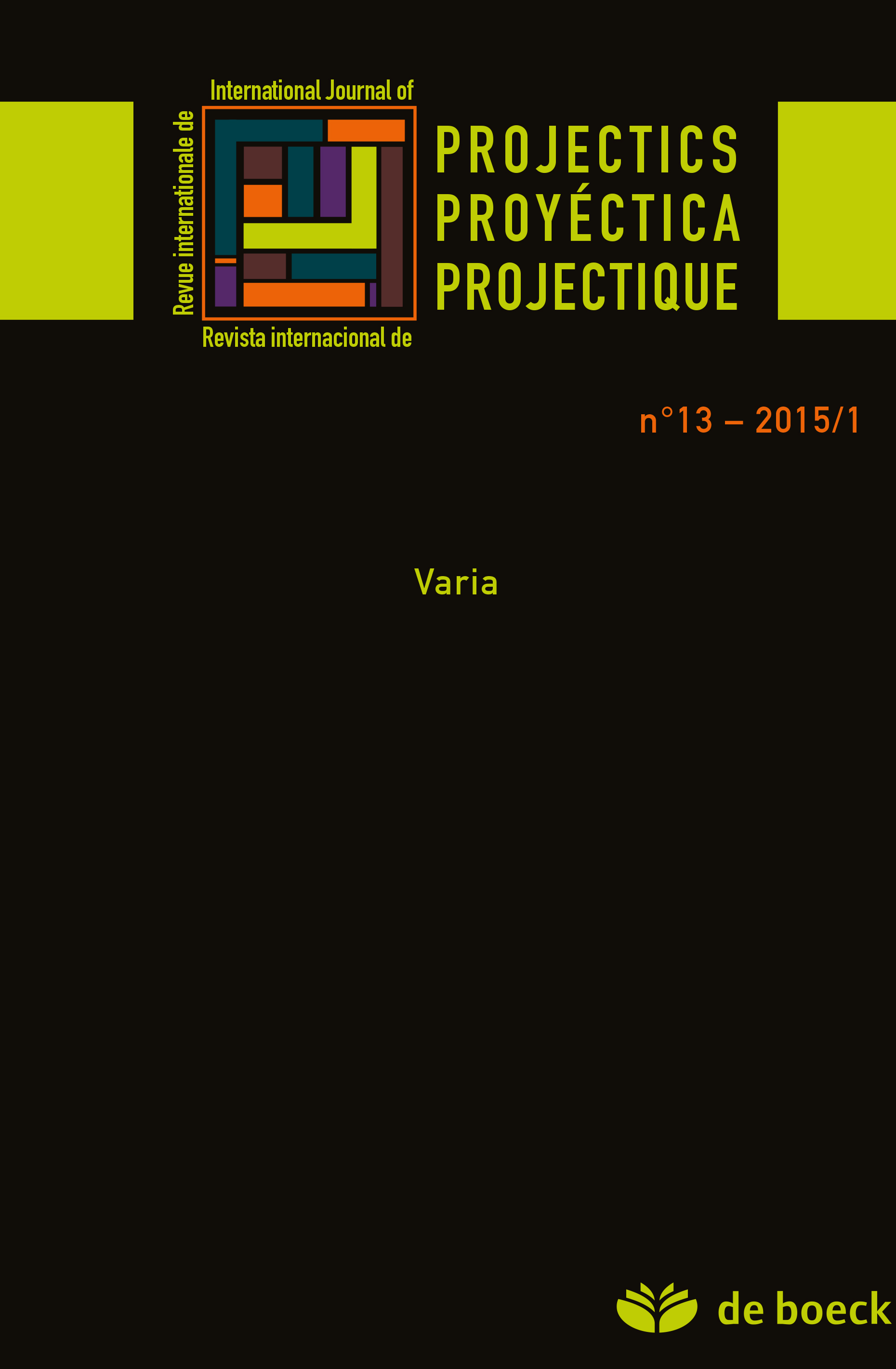 PROJECTIQUE 2015/1 N.13