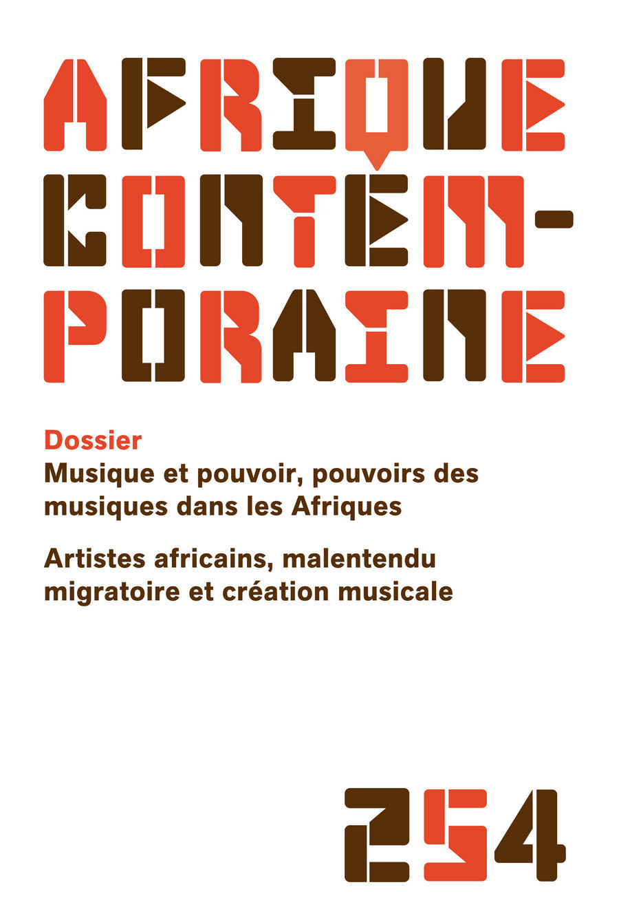 REVUE AFRIQUE CONTEMPORAINE 2015/2 N.254
