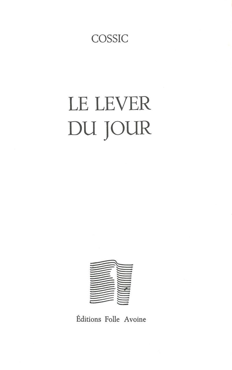 Le Lever du jour
