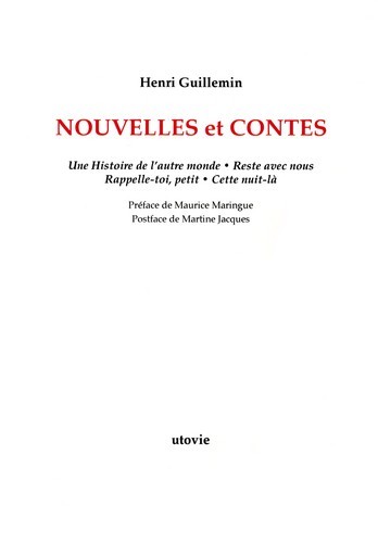 Nouvelles et contes