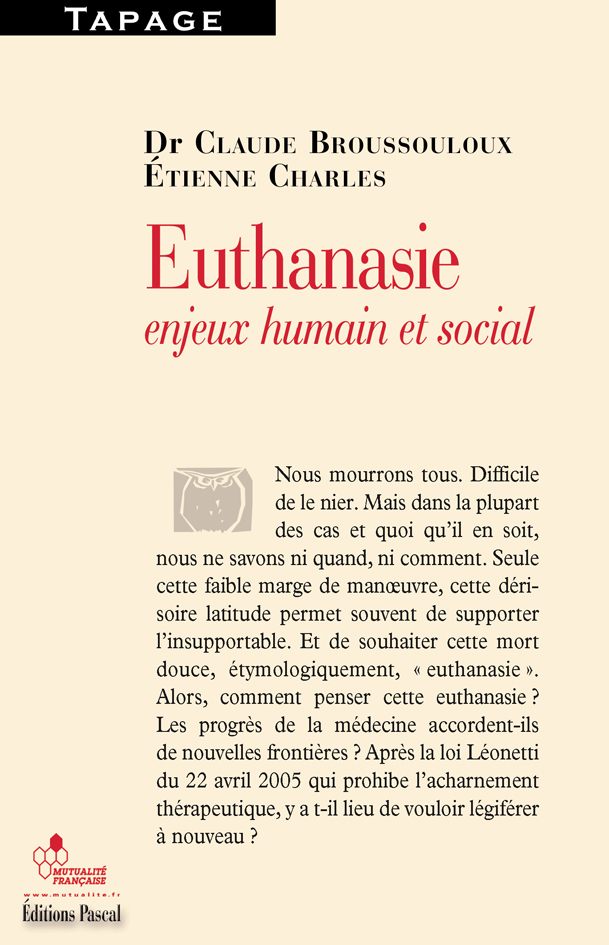 EUTHANASIE, ENJEUX HUMAINS ET SOCIAL