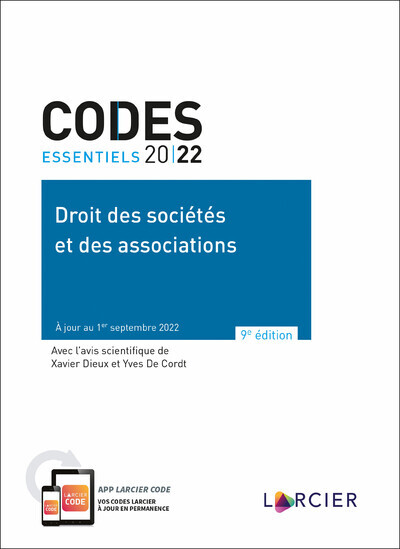 Code essentiel - Droit des sociétés et des associations 2022