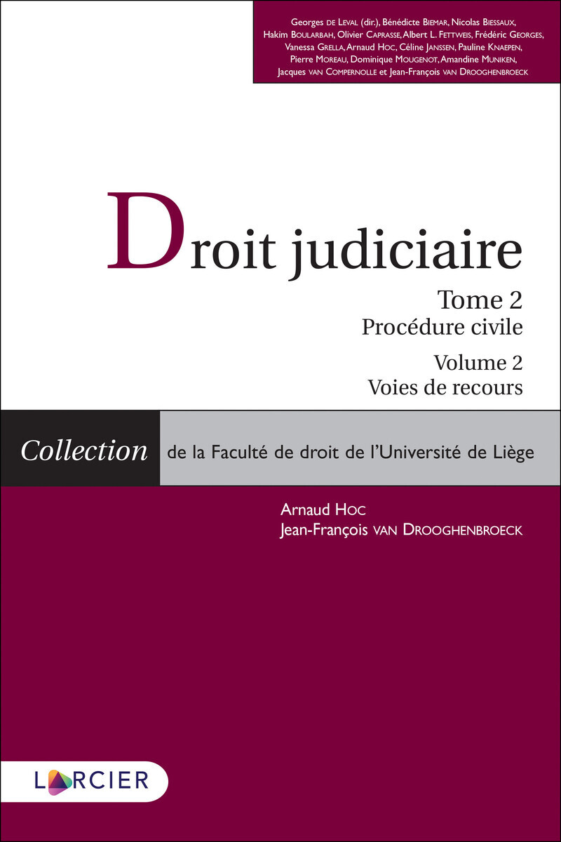 Droit Judiciaire Procédure civile - V2 - Tome 2