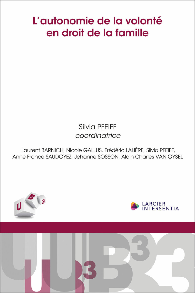 L'autonomie de la volonté en droit de la famille