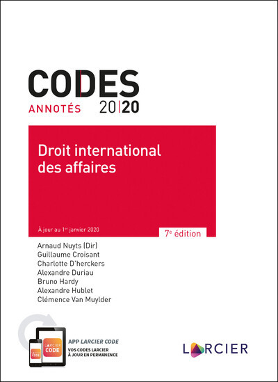 Code annoté 2020 - Droit international des affaires