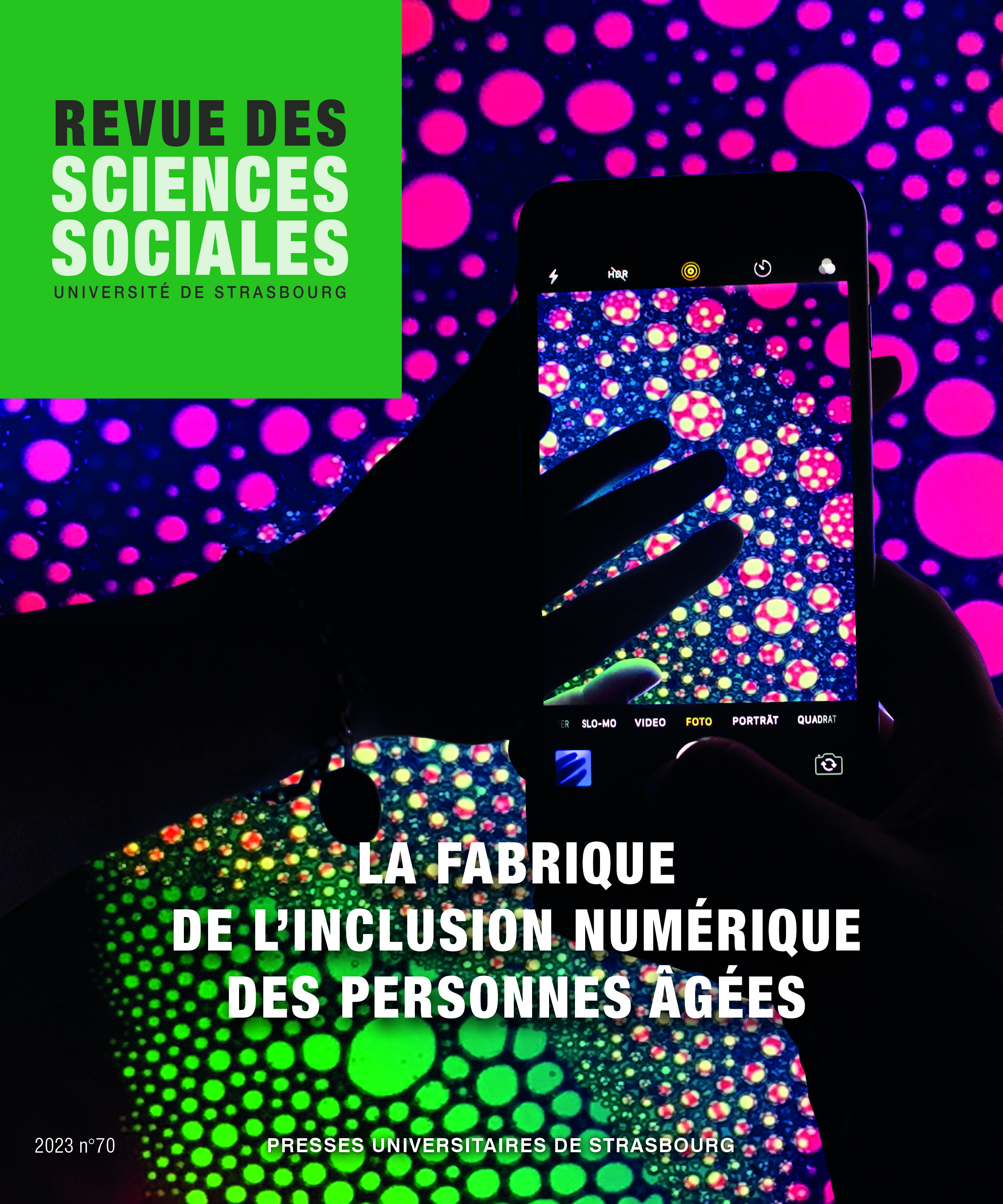 Revue des sciences sociales n° 70/2023 - La fabrique de l’inclusion numérique des personnes âgées