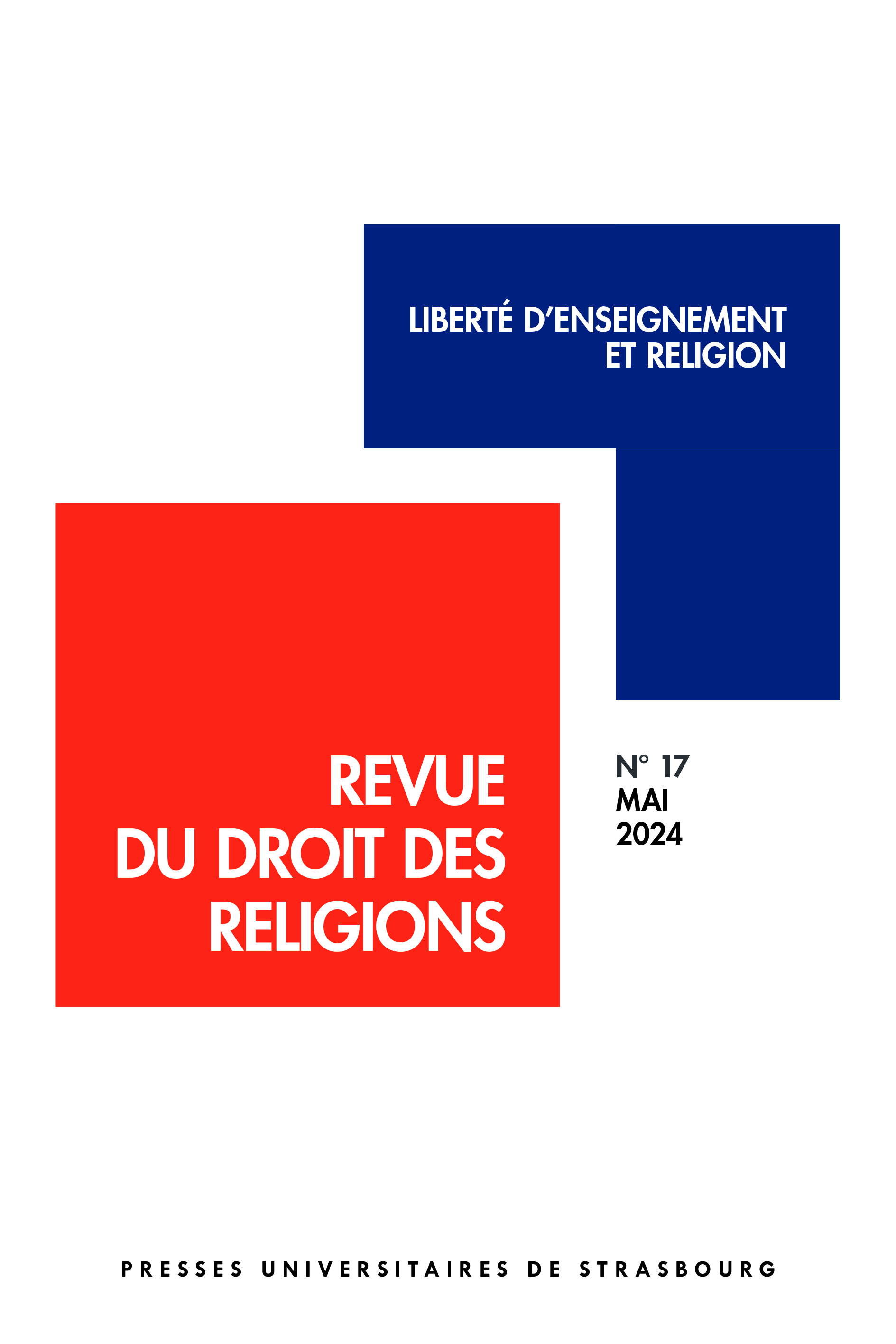 Revue du droit des religions n° 17/2024 – Liberté d’enseignement et religion