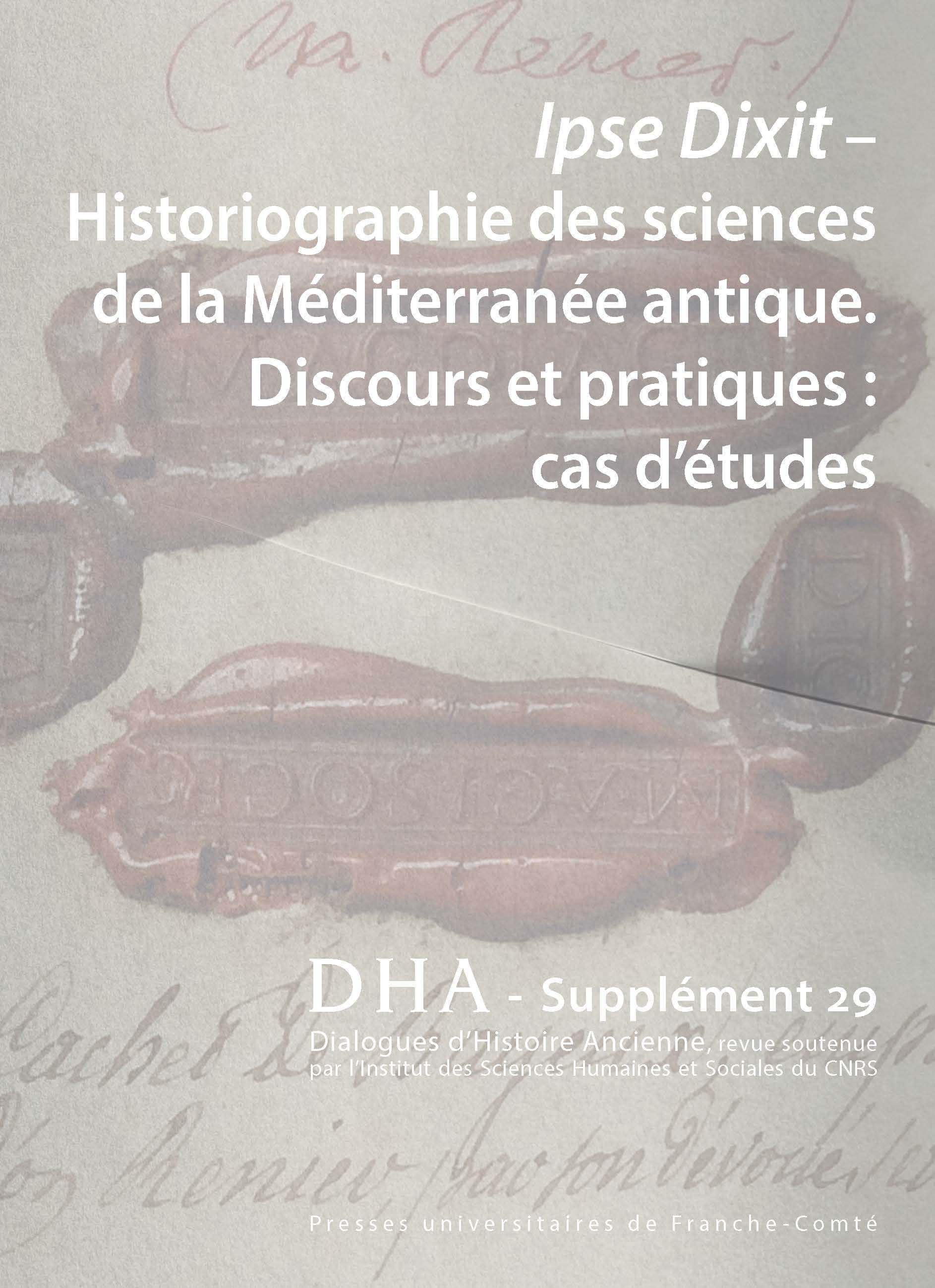 DIALOGUES D'HISTOIRE ANCIENNE SUPPLEMENT 29