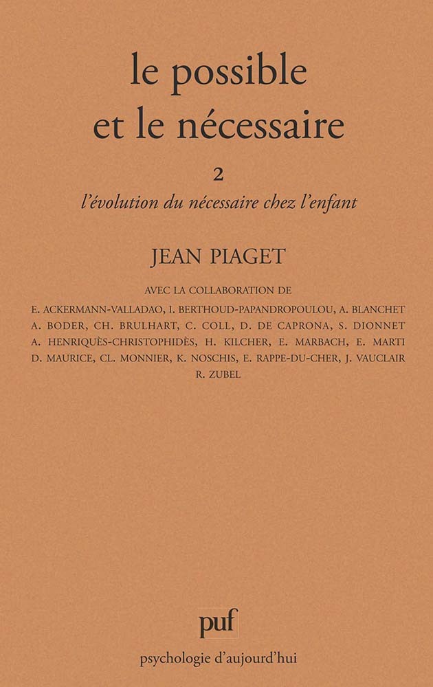 Le possible et le nécessaire - tome 2