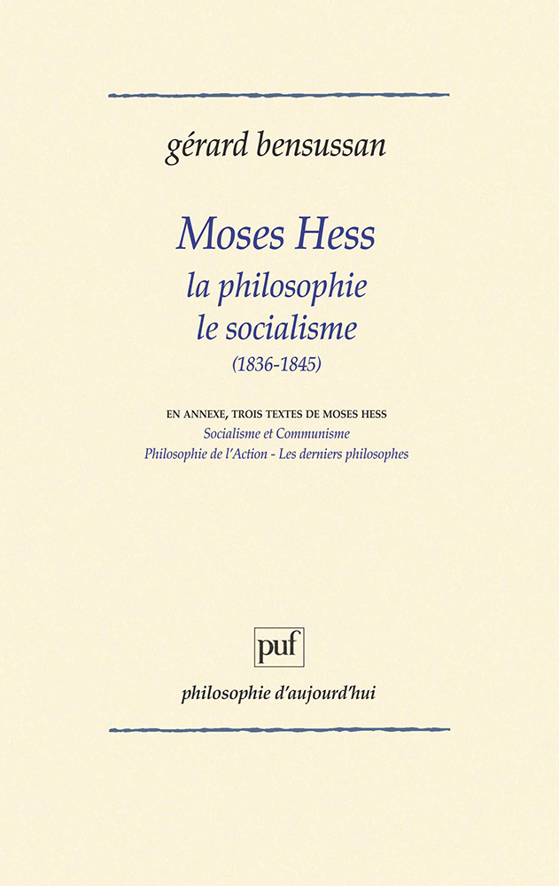 Moses Hess philosophie socialisme