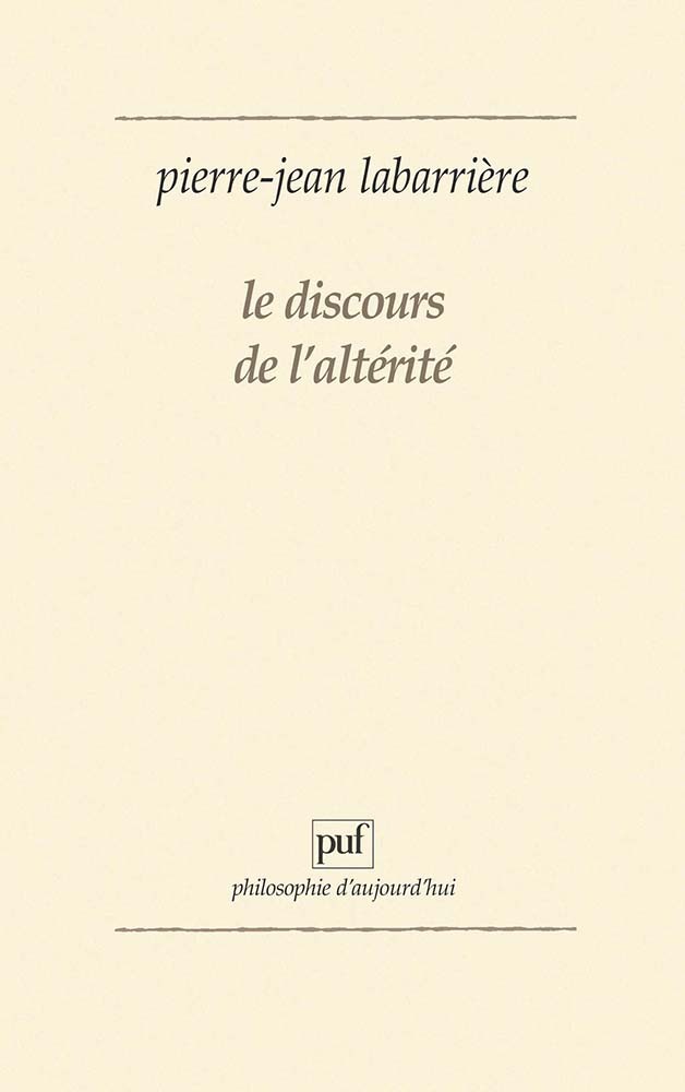 Le discours de l'alterité
